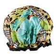 thumbnail image 2 of 4 Gorros de Ducha Impermeables Reutilizables para Mujer, Gorro de Baño, Cubierta Elástica para El Pelo 4 piezas, 2 of 8