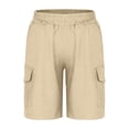 thumbnail image 3 of OSOLU Boys Cargo Pants Casual Comfortable Outdoor Wear Solid Color with Pockets Daily Wear Stylish Travel Shorts, 3 of 6