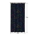 thumbnail image 5 of Colorful Doodle Dinosaurs Dark Pattern Shower Curtain 36"x72" ,Bathroom Decorative Shower Curtains Set with 12 Hooks,Modern Waterproof Washable Shower Curtain, 5 of 6