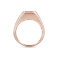 thumbnail image 4 of Asscher Cut Lab Created Moissanite Diamond Signet Solitaire Engagement Ring For Men In 14K Rose Gold Over Sterling Silver(G-H Color,VVS1 Clarity,1.75 Cttw)-7.5, 4 of 6