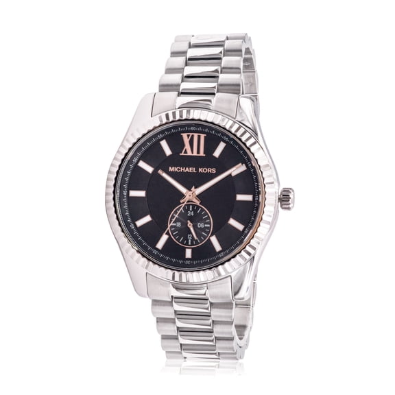 Michael Kors Lexington Stainless Steel Multifunction Black Dial Quartz MK8946 100M Men's Watch
