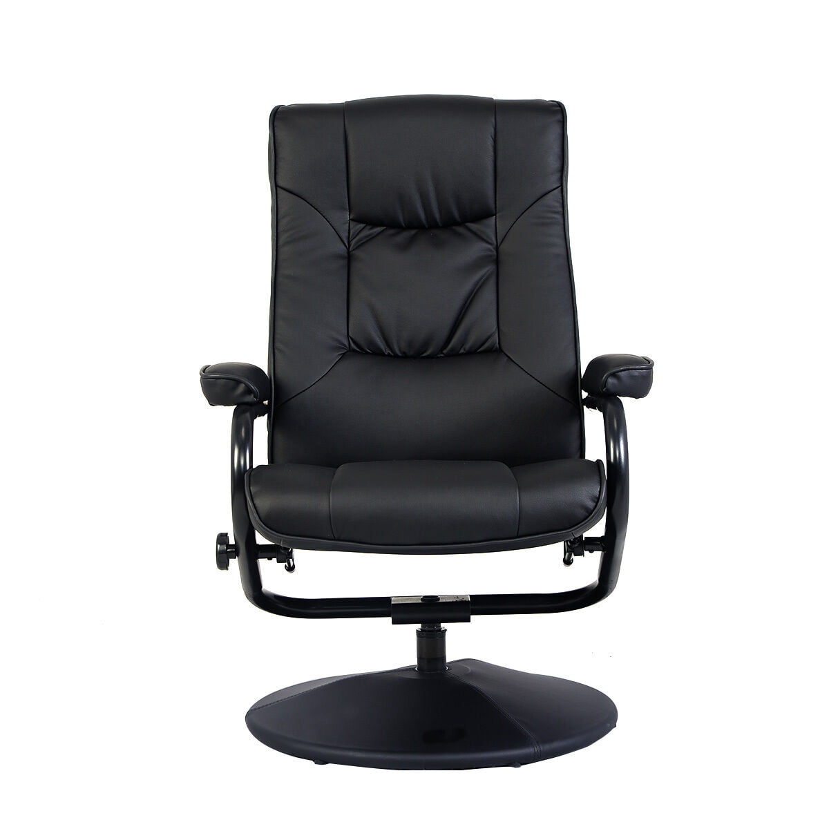 Recliner Swivel Armrest Chair Lounge Seat w/ Footrest Stool Ottoman