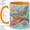 Orange, variant on Colorful Sea Turtle Accent Mug, 11oz Ceramic Coffee Cup for Ocean Lovers