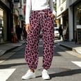 thumbnail image 5 of Lnmiateer Cozy Fleece Jogger Pants for Women High Rise Drawstring Waist Barrel Leg Pockets Street Daily Winter Warm Casual Wear, 5 of 6