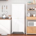 thumbnail image 4 of 65"H Metal Storage Cabinet Kitchen Pantry Cabinet With Adjustable Shelves for Kitchen,Living Room,Dining Room,Office,Black, 4 of 8