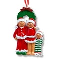 thumbnail image 5 of Personalized Family of 3 Christmas Ornament 2024 African American Family 1 Count -Ornaments by Elves, 5 of 9