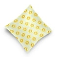 thumbnail image 4 of EREHome Housse de Coussin Chrysanthème Jaune Vintage 20x20 Pouces, 4 of 4