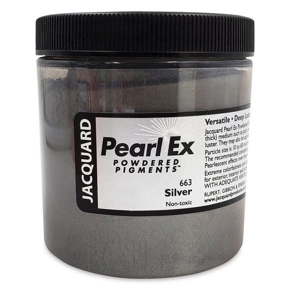Jacquard Pearl-Ex Pigment - 4 oz, Silver, Jar