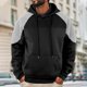 thumbnail image 1 of WILLBEST Sudaderas para Hombre Men'S Casual Loose Colorbl Ocked Hooded Sweatshirt Chica, 1 of 4