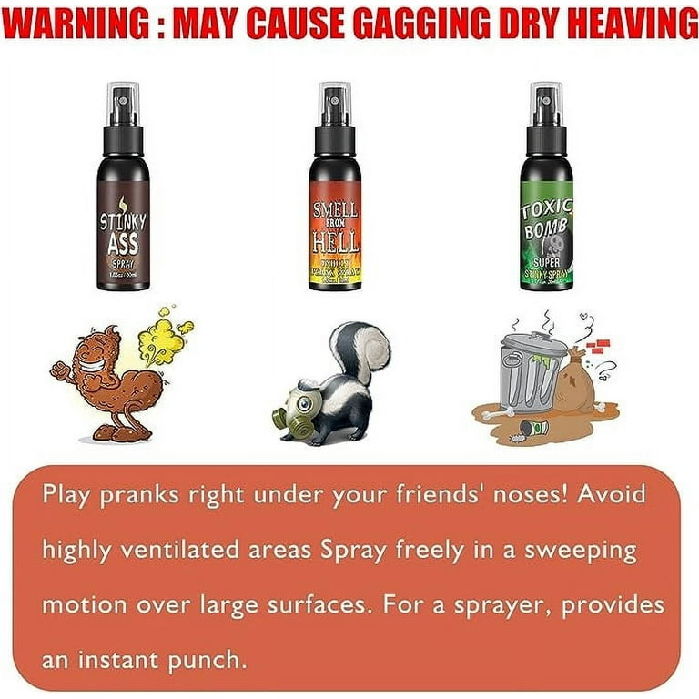 Fart Spray Can Liquid Stink Bomb Ass Smelly ~ GaG Prank Joke - BUY 2 GET 1  FREE