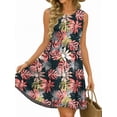 thumbnail image 3 of UVN Summer Tank Dresses for Women Crew Neck Flowy Midi Ladies Beach Dresses Casual Sleeveless Sundresses with Pockets, 3 of 9
