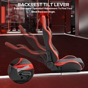 Supllueer Racing Simulator Cockpit With Adjustable Ergonomic Red Seat Fits For Logitech G920 Thrustmaster.Excluding electronic devices