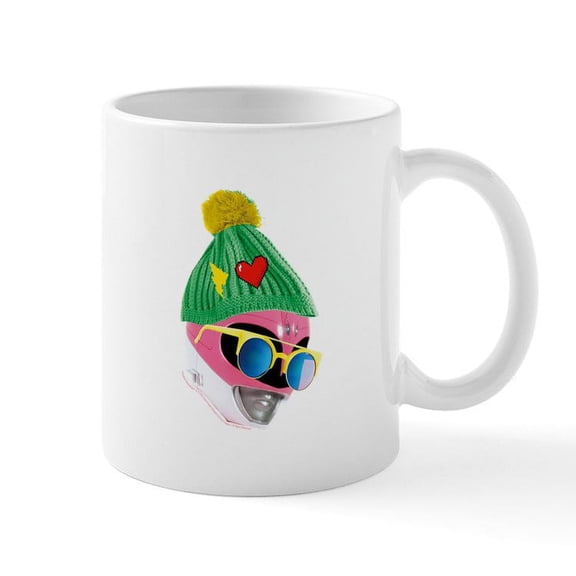 CafePress - Power Rangers Pink Ranger Wearin - 11 oz Ceramic Mug - Novelty Coffee Tea Cup