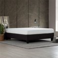 thumbnail image 3 of Pemberly Row Contemporary Wood & Fabric Twin Platform Bed Frame in Gray, 3 of 7