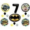 Batman 7th Birthday Balloons Decoration Supplies Party Seventh Justice League