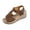 Brown#sandals comfortable for women, variant on SZJXBUY Supportive Sandals for Women 2026,Summer Casual Lace Up Mesh Wedge Sandals with Ankle Straps Elegant Comfortable Walking Flat Shoes Gray,38