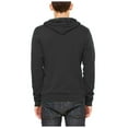 thumbnail image 4 of Bella + Canvas Unisex Poly-Cotton Fleece Full-Zip Hoodie, Small, ASPHALT, 4 of 4