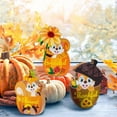 thumbnail image 4 of 3 Pieces Fall Wooden Table Centerpieces Decor Thanksgiving Squirrel Acorns Table Decors Thanksgiving Tiered Tray Decor Autumn Rustic Wooden Table Sign for Home Autumn Party Tiered Tray Table Decor, 4 of 7