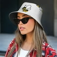 Bucket Hats for Men Women cartoon bee Casual Sun Hat for Beach