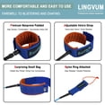 thumbnail image 3 of Correa para Tabla de Surf LINGVUM Premium Recta 6/7/8/9 pies, 3 of 8