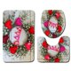 thumbnail image 1 of Juego de 3 alfombrillas de baño para el día de San Valentín, alfombrilla absorbente y antideslizante, 1 of 6