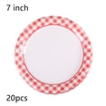 thumbnail image 4 of serony Checkered disposable tableware, 4 of 9
