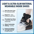thumbnail image 6 of Adjustable Foot Drop Orthosis Brace with Walking and Ankle Stability for Air Cushion Lightweight Stabilizer Fits Inside Shoes, 6 of 6