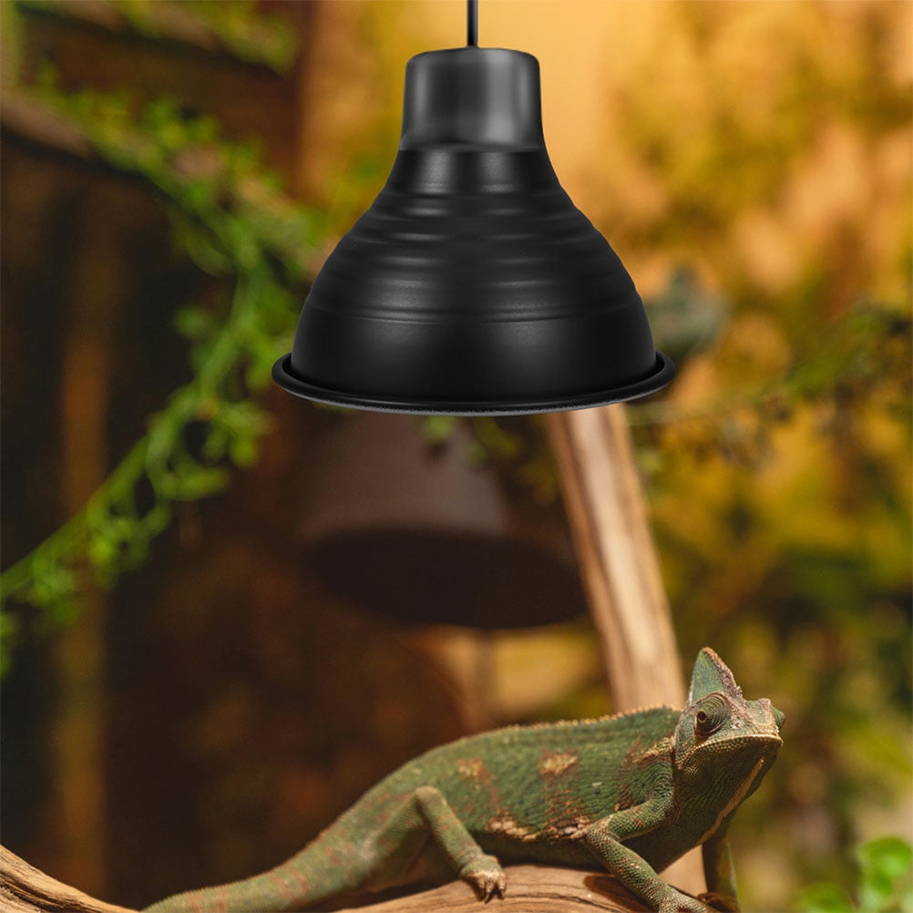 OFFIGAM Reptile Tank Heat Lamp Shade, Iron Material with Insulation and Temperature Control, 2-Pack for Terrarium Heating