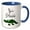 Blue/White, variant on 3drose, Funny Cute Cool New Orleans Alligator Gator Cartoon, 15oz Mug
