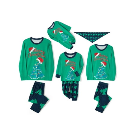 

AMILIEe Christmas Matching Family Pajamas Sets Christmas Tree Holiday Xmas Sleepwear Set