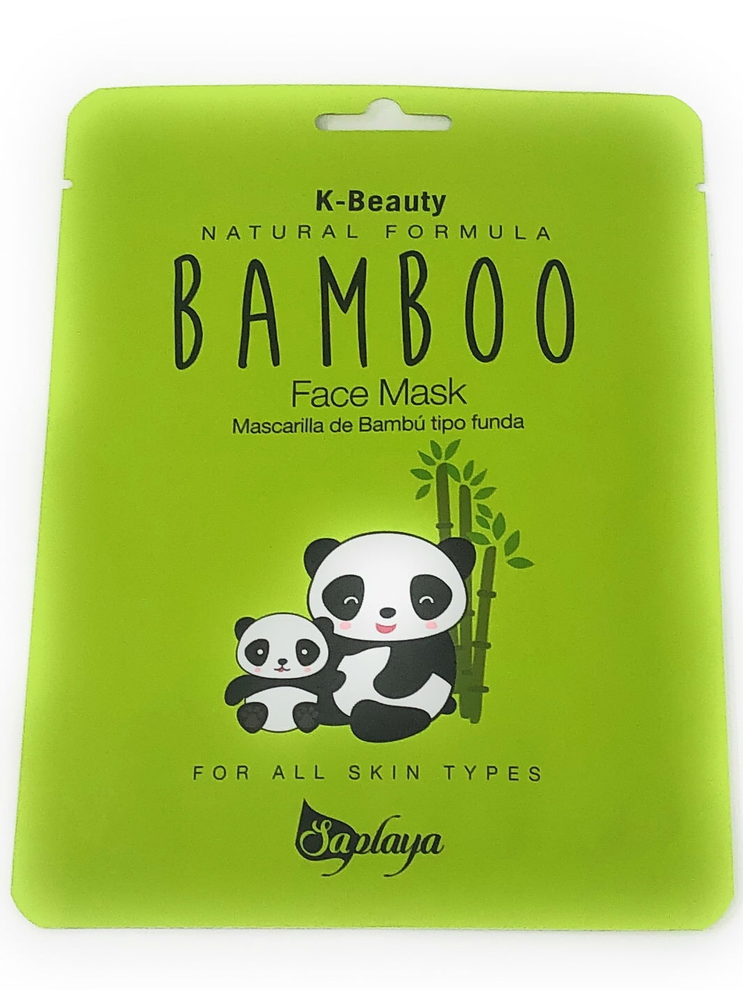 Hydrating Bamboo Face Mask Sheet Natural Formula REDUCES WRINKLES