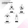 thumbnail image 3 of Corrección de postura para hombres y mujeres, soporte de espalda superior ajustable para soporte de clavícula y cuello, 3 of 4