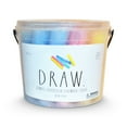 thumbnail image 4 of Rae Dunn Jumbo Outdoor Sidewalk Chalk - DRAW Theme - 20pc Non-Toxic Chalk Set, 4 of 5