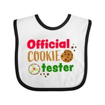 Inktastic Official Cookie Tester Christmas Cookies Boys or Girls Baby Bib
