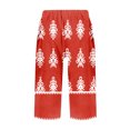 thumbnail image 4 of WTOBBY Women's Fashion Floral Print Elastic Waist Bermuda Shorts with Front Pockets, Comfortable Loose-Fit for Daily Warm Weather Leisure,Red S, 4 of 4