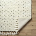 thumbnail image 3 of Hauteloom Yuuna Wool Living Room, Bedroom Area Rug - Bohemian, Transitional - High Pile - Ivory, Charcoal, Cream - 8' x 10', 3 of 5