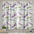 thumbnail image 2 of Ambesonne Abstract Valance & Curtain, Dragonflies Flowers, 55"x36", Pale Blue Purple, 2 of 7