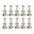 thumbnail image 2 of Single Hole Small Handle, Easy To Install 12x11MM Replacement Gold Drawer Pulls Round Head  For Cupboards For Desk Drawers For Kitchen Cabinets Silver White, 2 of 8