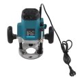 thumbnail image 2 of Woodworking Engraving Trimmer 6 Gear Speed Control Wood Router Trimming Carving Machine CN Plug 220V, 2 of 5