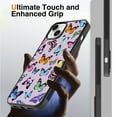 thumbnail image 5 of Anniamy Magnetic for iPhone 13 Case, [Compatible with MagSafe] Cute Colorful Butterfly Design Phone Case with Screen Protector Hard PC+Soft TPU Bumper Protective Cover for Women, 5 of 7