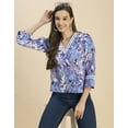 thumbnail image 5 of Moomaya Long Sleeves Round Neck Regular Printed Top - Women's Casual Printed Top, 5 of 9
