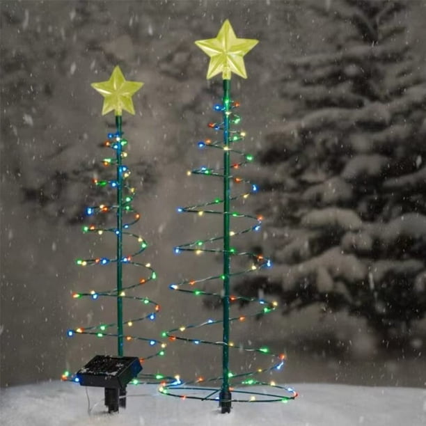 Sapin de noël, arbre de Noël, sapin artificiel lumineux, sapin extérieur