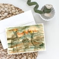 thumbnail image 2 of Pelicans on their perch Abstract Greeting Cards and Envelopes Pack of 8, 2 of 2