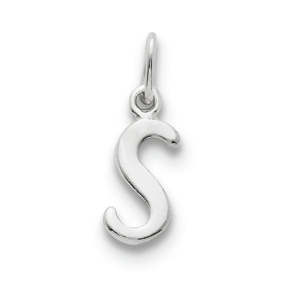 Sterling Silver Initial S Pendant
