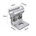 thumbnail image 2 of 1/4Pcs Solar Panel Bracket Fixing Clamp Mounting Bracket Bracket For Roof, 2 of 10