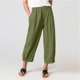 thumbnail image 1 of Pantalones holgados para mujer,Pantalones anchos para mujer, pantalones anchos de cintura alta, pantalones sueltos para mujer, pantalones noveno de alta capacidad, 1 of 6