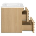 thumbnail image 3 of Modway Render 24" Wall-Mount Bathroom Vanity in Oak White, 3 of 9