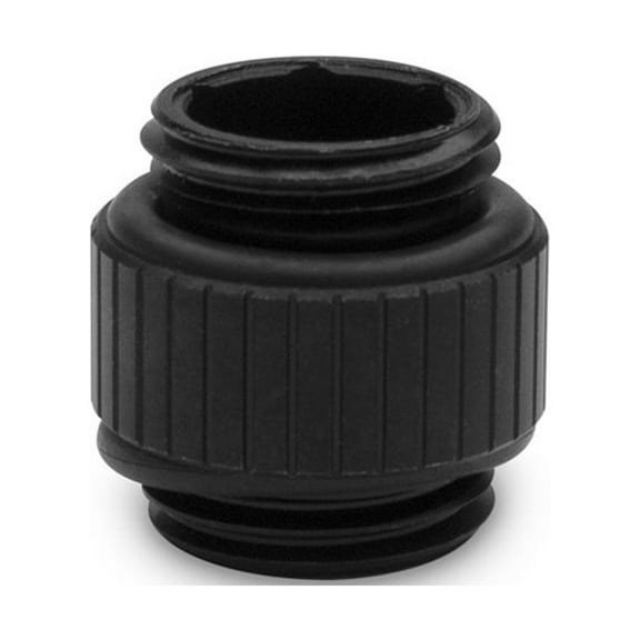 EKWB EK-Quantum Torque Micro Male to Male Extender Fitting, 7mm, Black, 2-pack