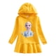 thumbnail image 1 of Vestido de suéter con capucha para niños congelados Primavera y otoño Nueva niña elsa Princesa pequeña Falda occidental Vestido para niños Vestido para niña de 90 cm Gao Jinjia LED, 1 of 2