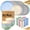 32PC Multicolored, variant on 16/32pcs Wheat Straw Tableware Set for 4/8 People, Plates/Bowls/Cups, Unbreakable Lightweight Shatterproof, for Camping/Parties/Weddings, Halloween Gift